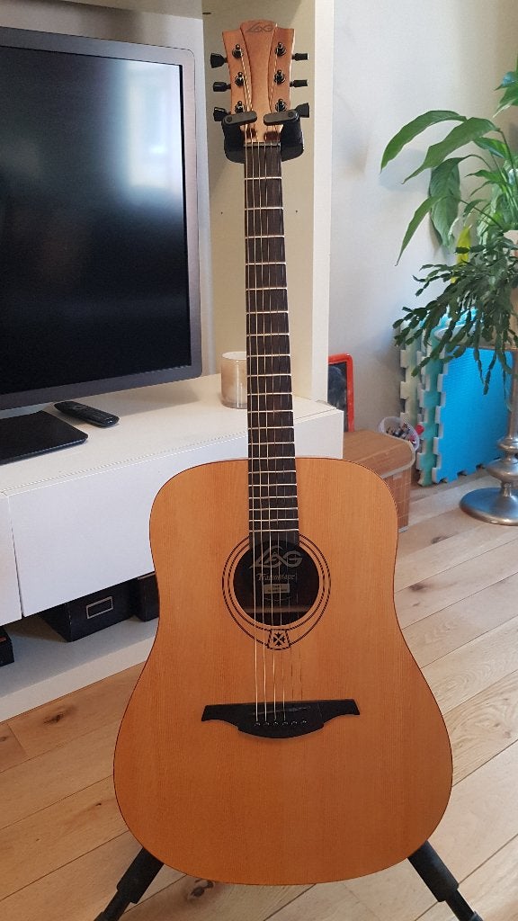 Guitare  acoustique LAG Tramontane T44 D, Muziek en Instrumenten, Snaarinstrumenten | Gitaren | Akoestisch, Zo goed als nieuw