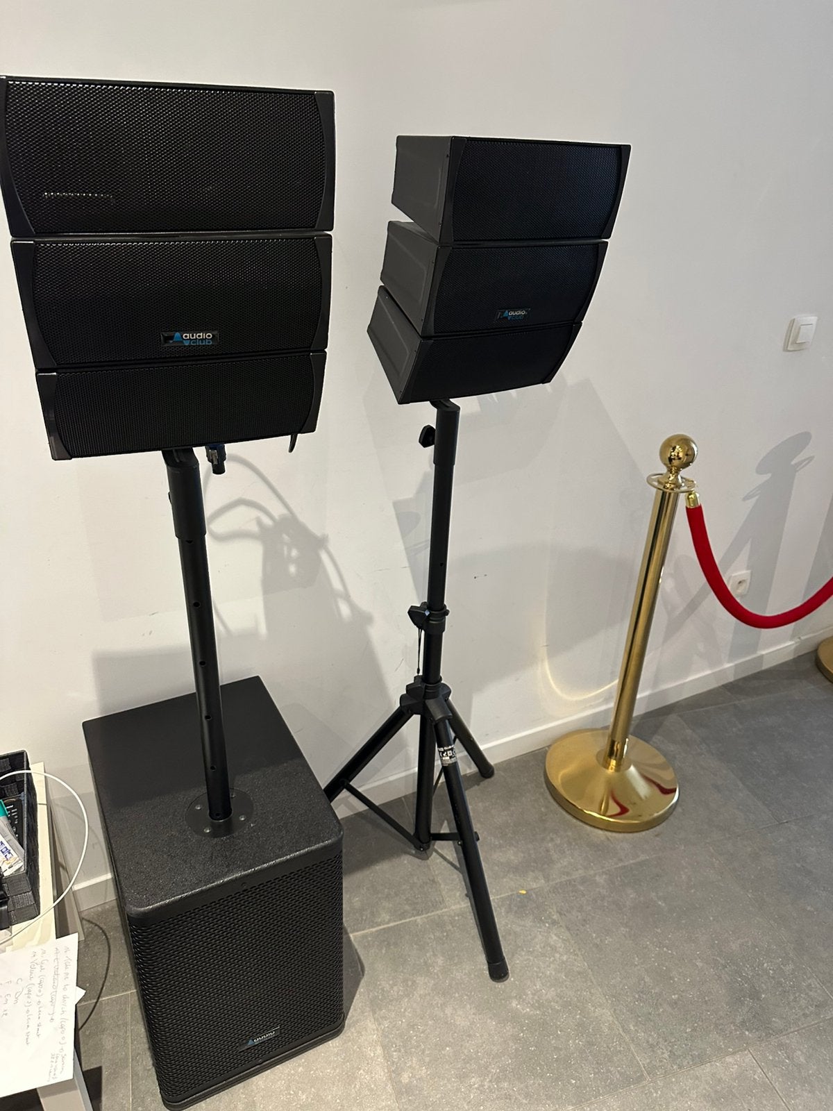 Audio Club Array, TV, Hi-fi & Vidéo, Subwoofer, Comme neuf, Enlèvement, 150 watts ou plus