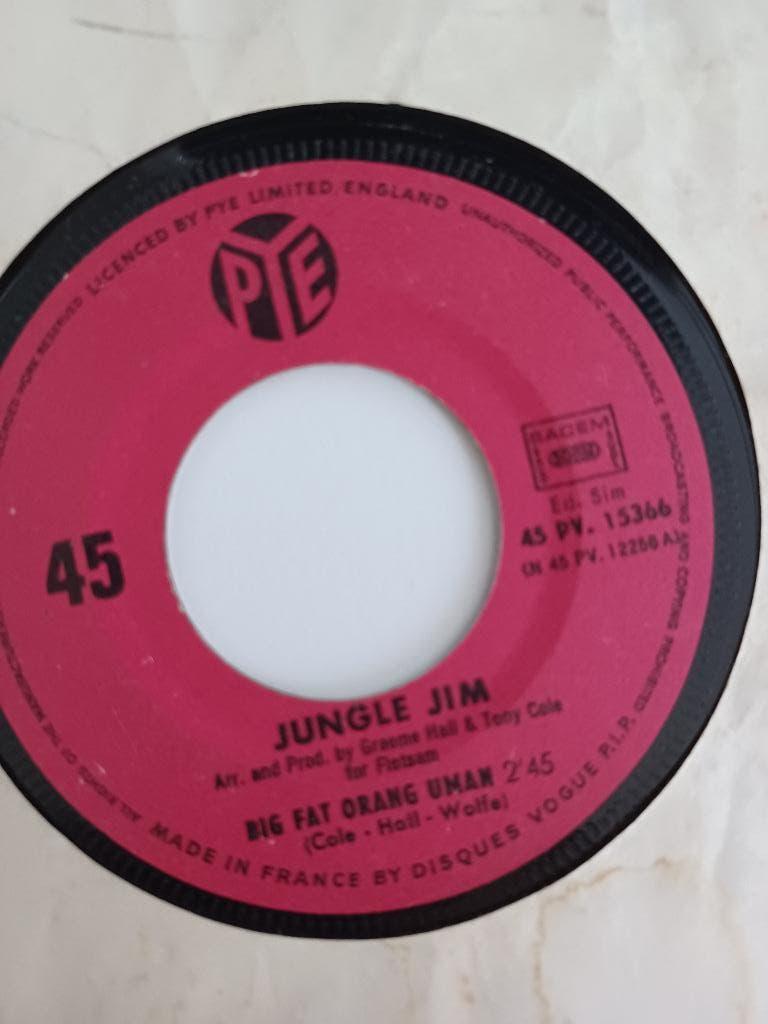 Afrosound 45: Jungle Jim – Big Fat Orang Uman, Gebruikt, 7 inch, Single, Ophalen of Verzenden