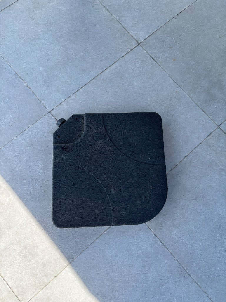 4 Tegels voor parasolvoet (setprijs), Ophalen, Gebruikt, Minder dan 1 meter, Parasolvoet