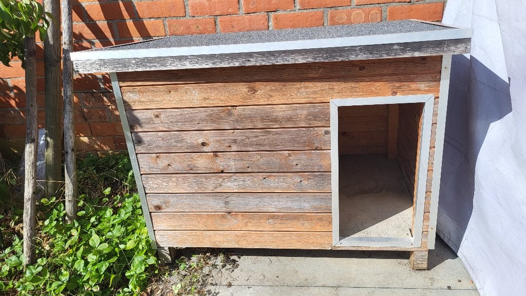 Houten hondenhok, Dieren en Toebehoren, Ophalen, 65 tot 100 cm, Hondenhok, 110 cm of meer