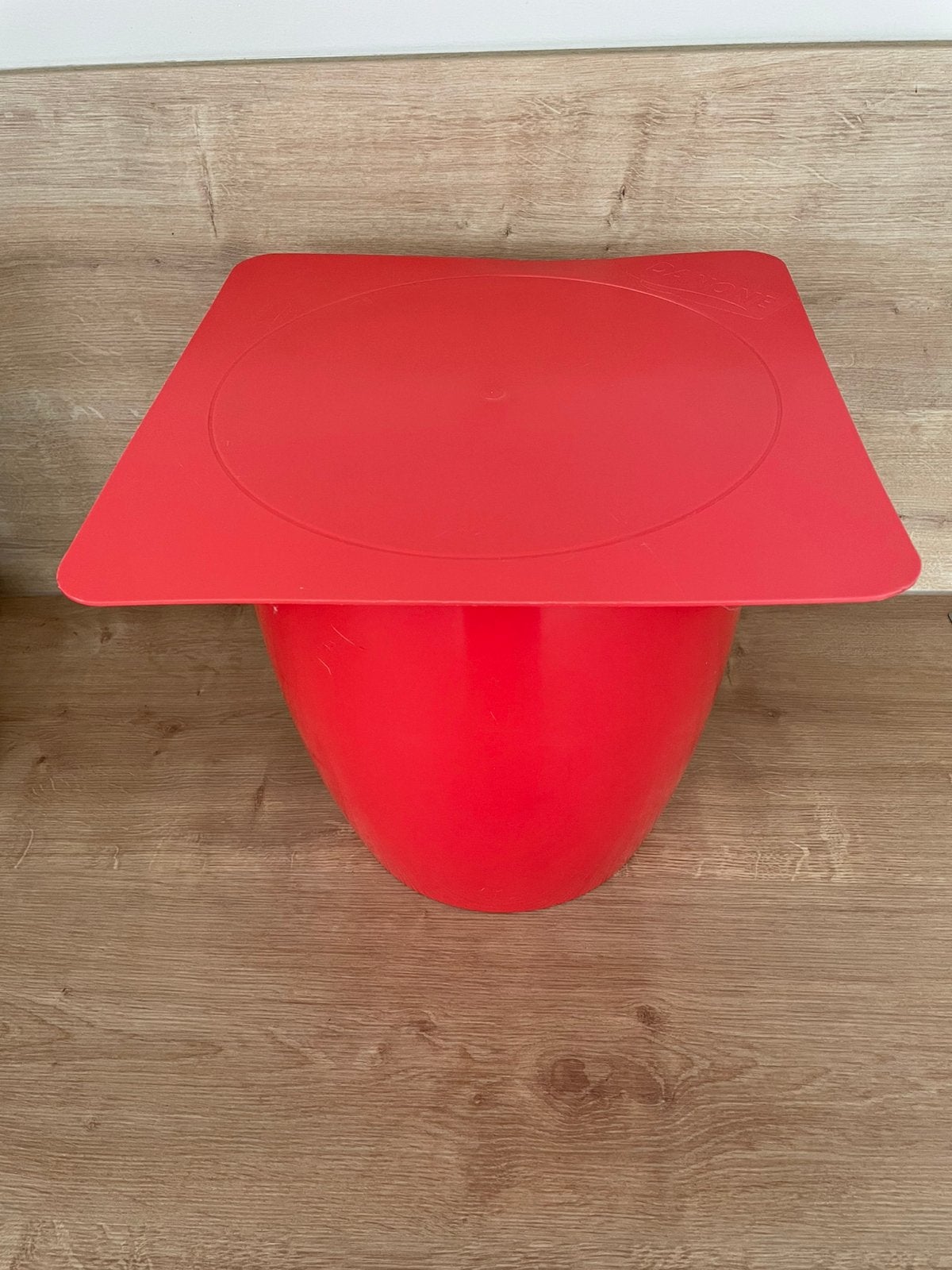 Vintage Danone Yoghurtpot Opbergbox (Rood), Ophalen, Zo goed als nieuw, Rood