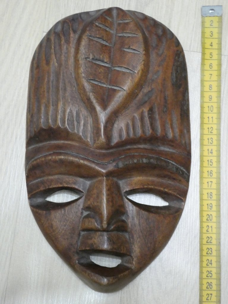 Afrikaans Houten Masker Handgesneden (6), Antiek en Kunst, Kunst | Beelden en Houtsnijwerken, Ophalen, Masker, Handgemaakt, Hout