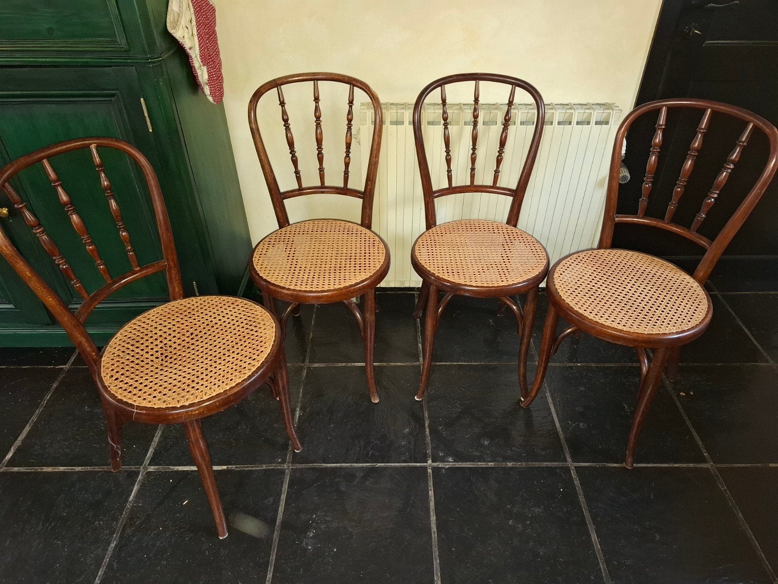 4 chaises de bistrot Thonet, Antiquités & Art, Enlèvement