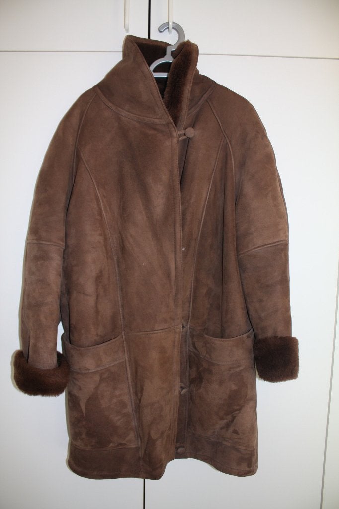 Vintage  suède damesjas – bruin – maat : L, Kleding | Dames, Bruin, Maat 42/44 (L), Ophalen of Verzenden, Onbekend