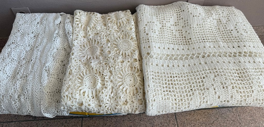 Tafelloper, bedsprei 1 pers en bedsprei 2 pers., Ophalen, Gebruikt