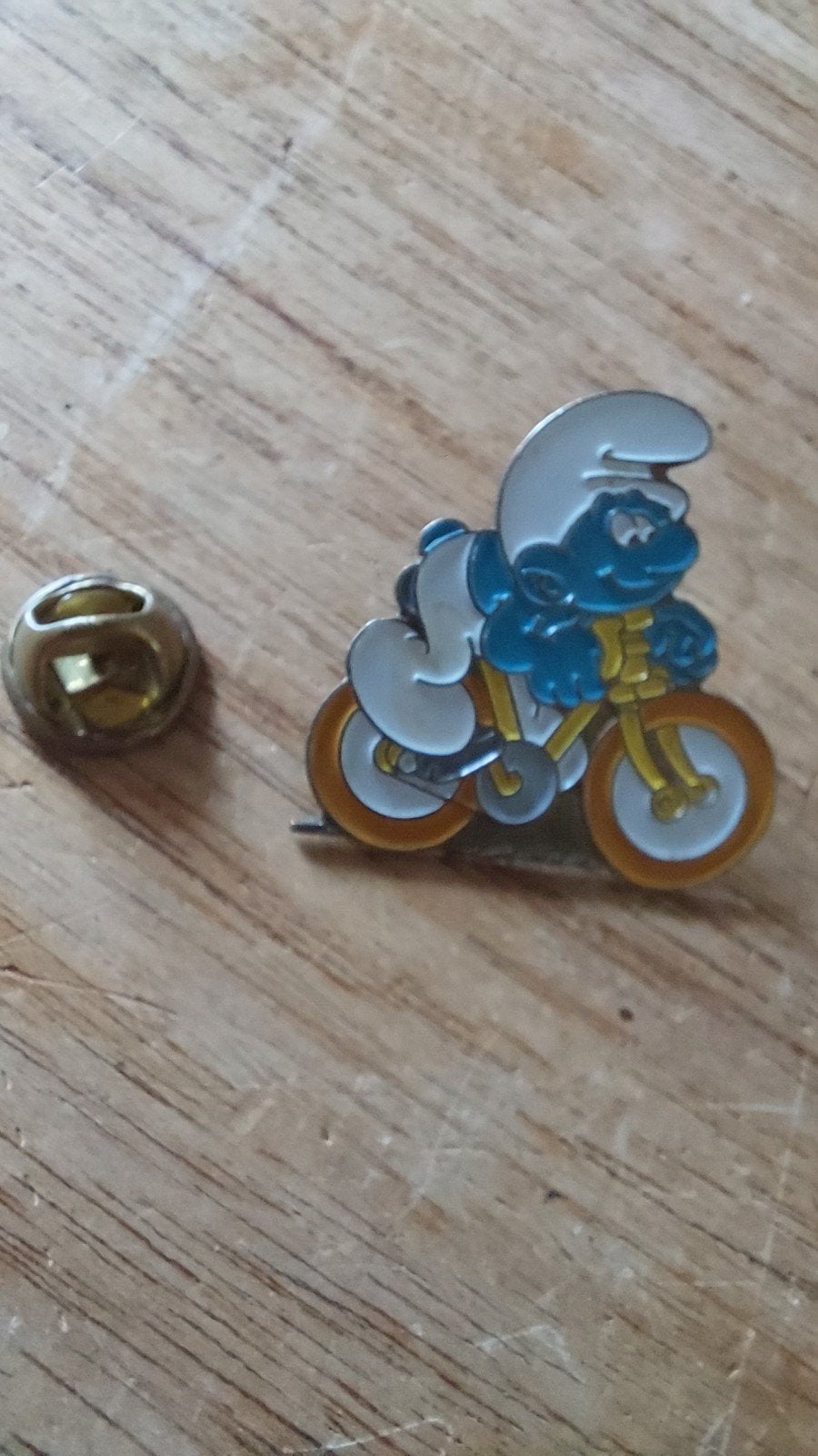 Pins Schtroumpf coureur cycliste, Verzamelen, Ophalen of Verzenden