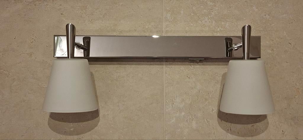 badkamerlamp, Ophalen of Verzenden, Zo goed als nieuw, Glas