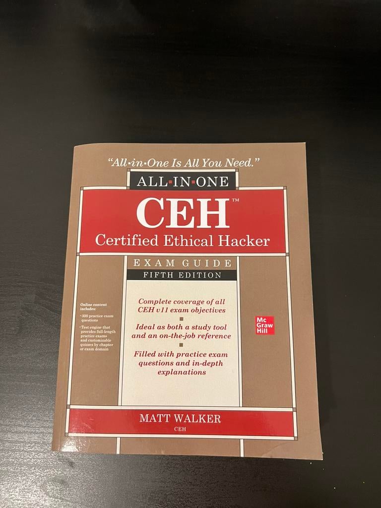 Certified Ethical Hacker All In One fifth edition, Enlèvement, Comme neuf