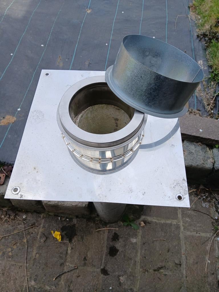 Inox schoorsteenkap diam.150, Doe-het-zelf en Bouw, Ophalen