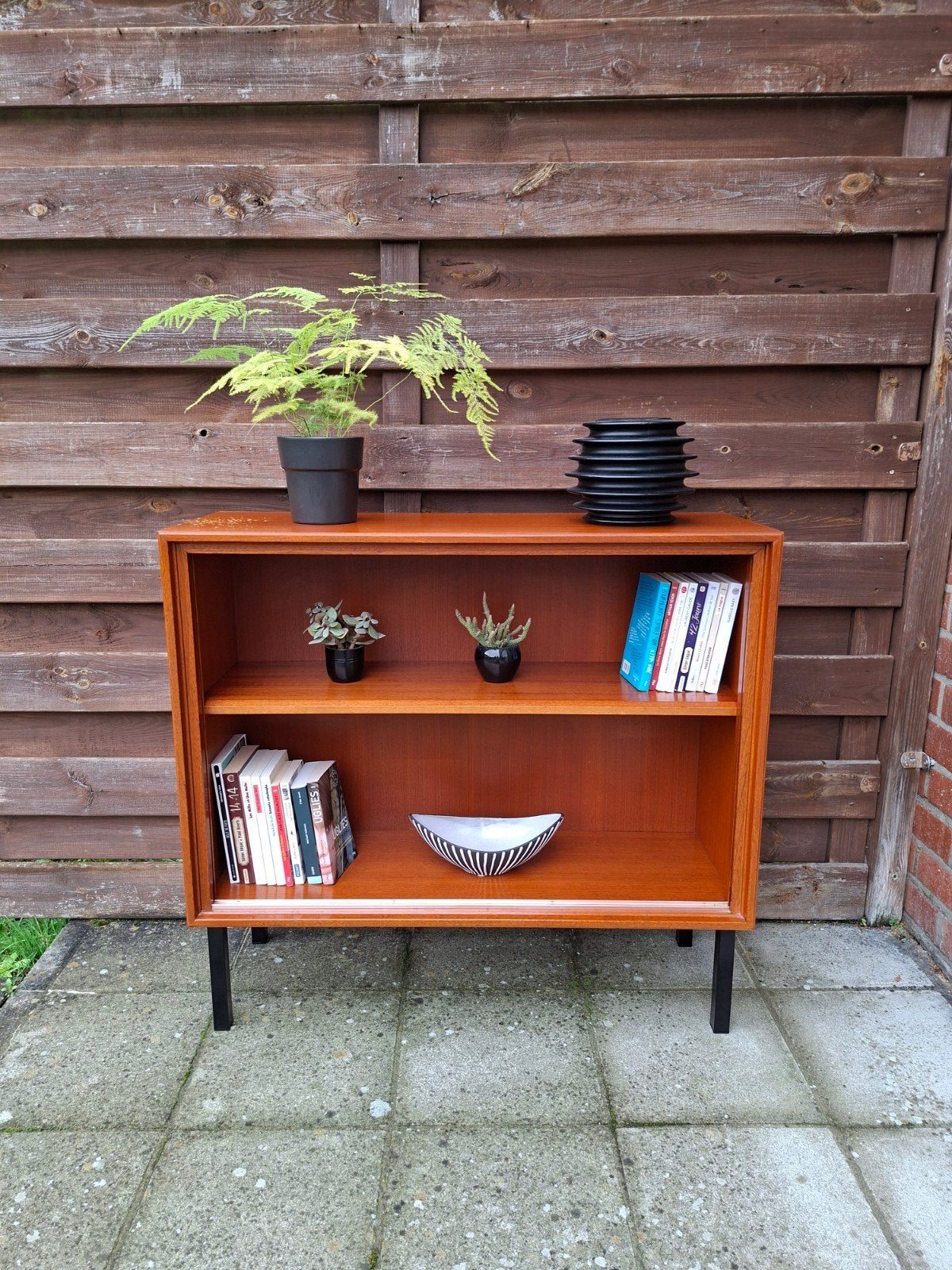 Meuble bibliothèque scandinave vintage, Maison & Meubles, Enlèvement, Teck
