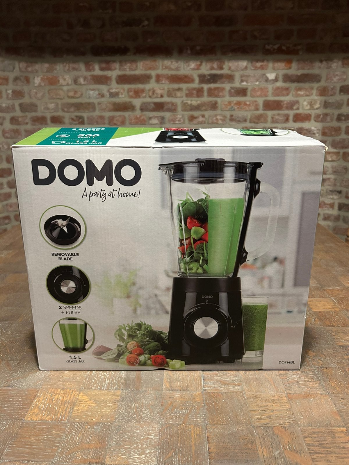 Blender Domo 1,5L, Electroménager, Mélangeurs, Enlèvement ou Envoi, Comme neuf, Mélangeur