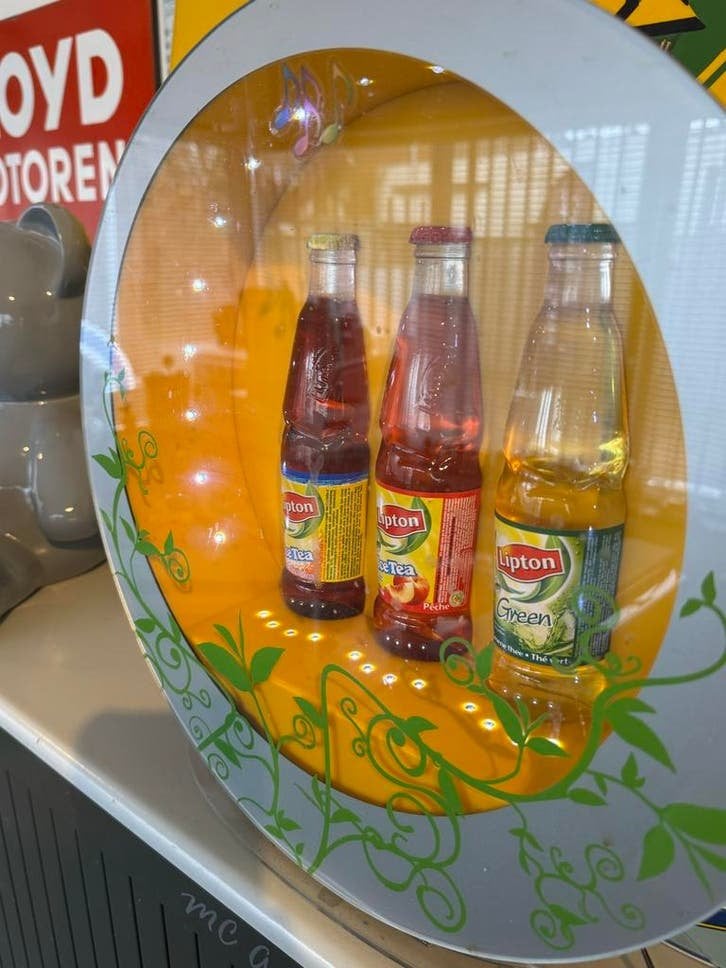 Vintage Lipton Ice Tea Display - lichtbak