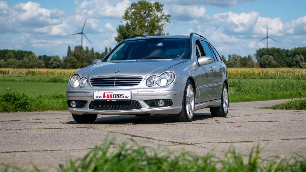 Mercedes C55 AMG T, Cuir, Argent ou Gris, Achat, 5400 cm³