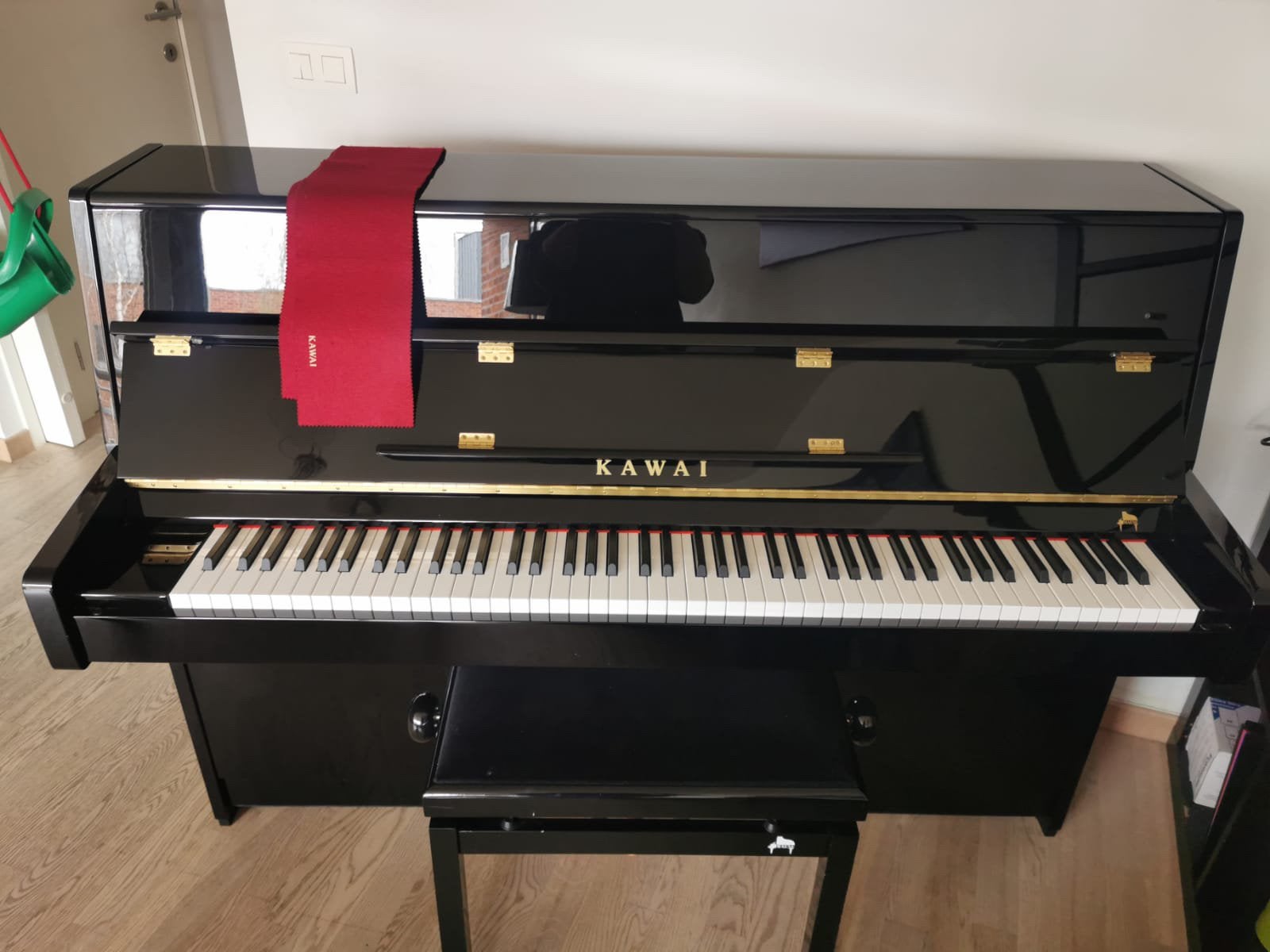 Piano Kawai noir poli, Musique & Instruments, Pianos, Brillant, Enlèvement, Utilisé, Piano