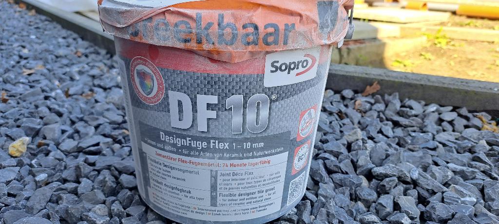 Sopro 5 kg DF10 flexibele voegmortel voor voegen 1 tot 10 mm, Doe-het-zelf en Bouw, Tegels, Ophalen, Zo goed als nieuw, Overige materialen