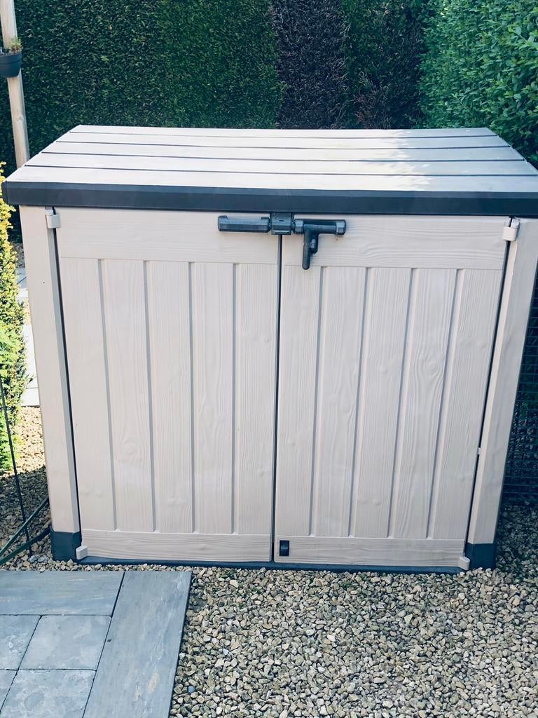 Opbergkast voor tuin, Ophalen, Gebruikt, Kunststof, Containerberging