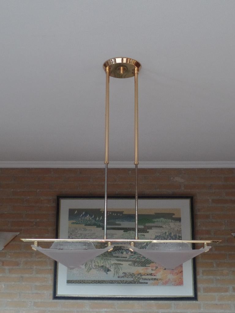 Set van 3 lampen, Enlèvement, Utilisé, Verre, 75 cm ou plus