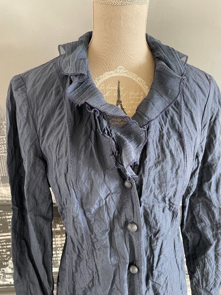 blauwe blouse - merk Mayerline - 40, Vêtements | Femmes, Mayerline, Taille 38/40 (M), Comme neuf, Bleu