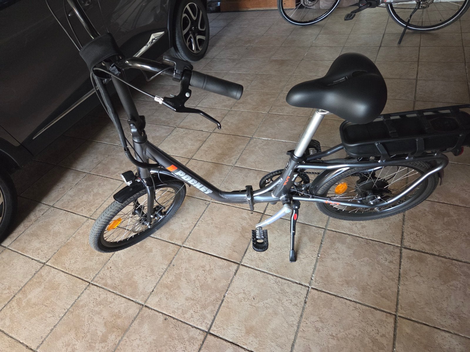 plooifiets elektrisch, Fietsen en Brommers, Versnellingen, Zo goed als nieuw, Schijfrem, Ophalen