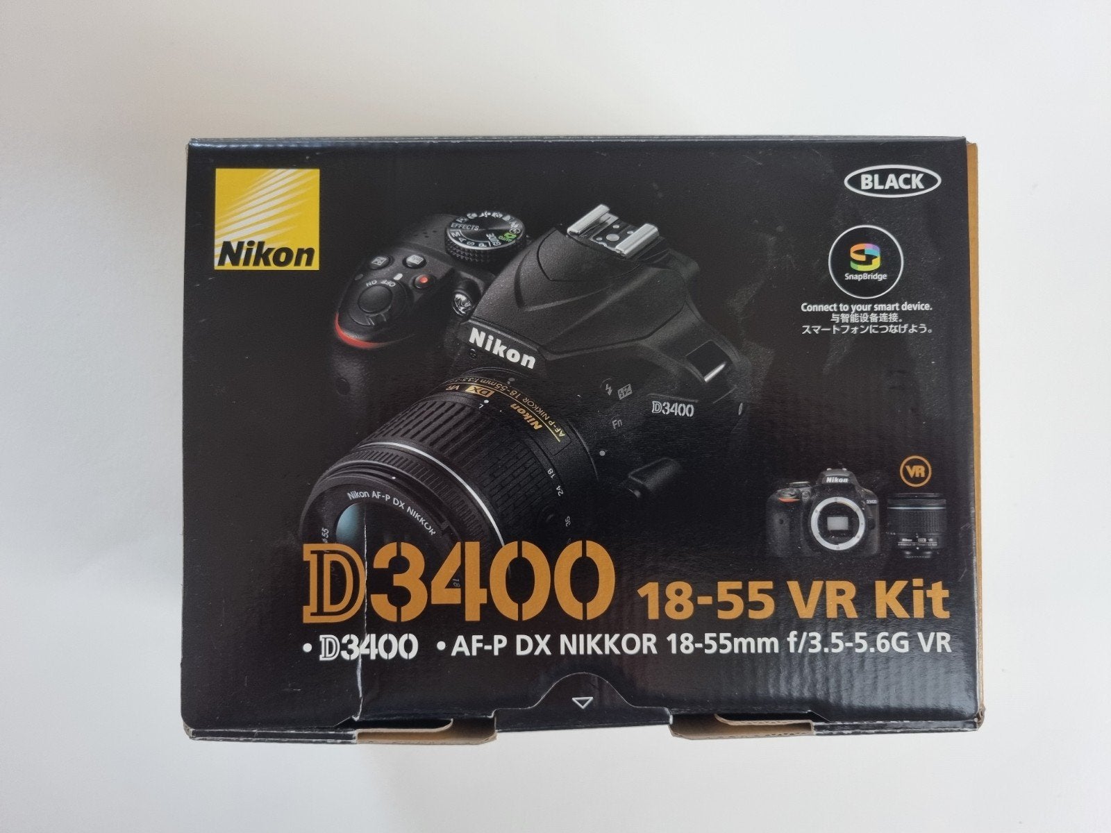 NikonD3400 18-55 VR Kit, Audio, Tv en Foto, Fotocamera's Digitaal, Ophalen of Verzenden, Nikon