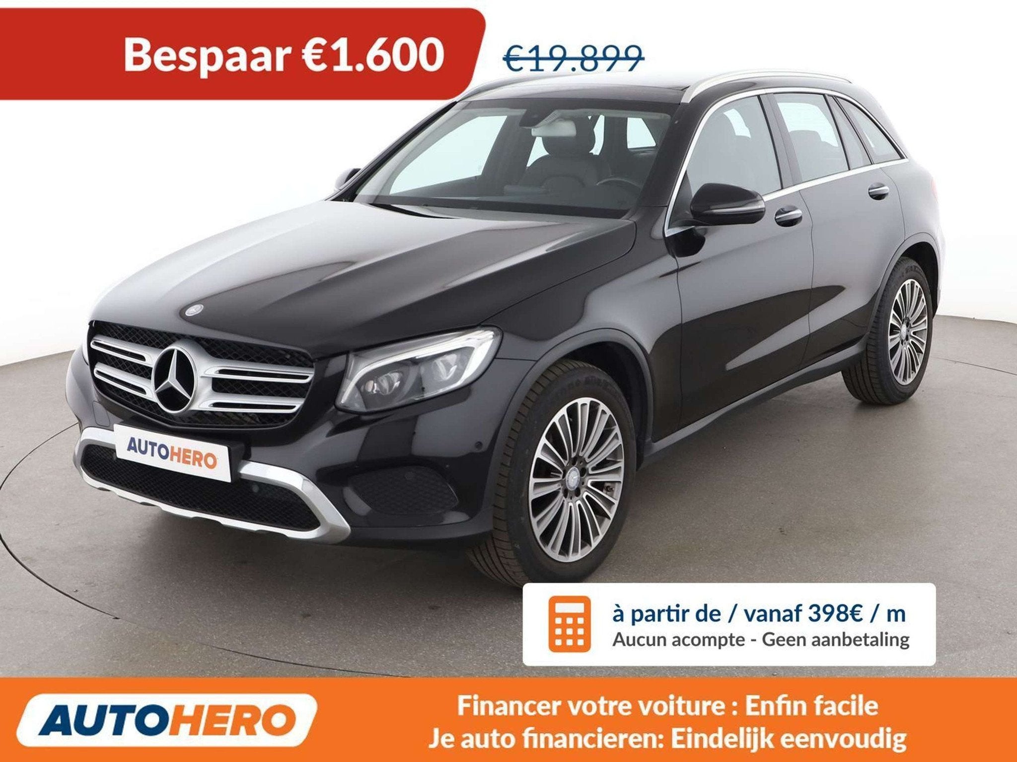 Mercedes-Benz GLC 250 GLC 250 4Matic Exclusive (bj 2016), Auto's, Automaat, Gebruikt, Zwart, Leder