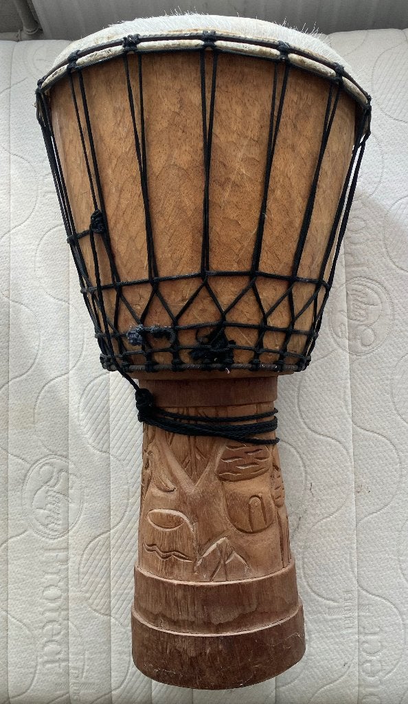 Grote Afrikaanse Djembe, Muziek en Instrumenten, Percussie, Ophalen, Gebruikt, Trommel