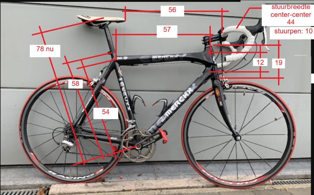 Prachtige Racefiets Eddy Merckx, Carbon 3xM, Velgrem, Versnellingen, Zo goed als nieuw, 53 tot 57 cm