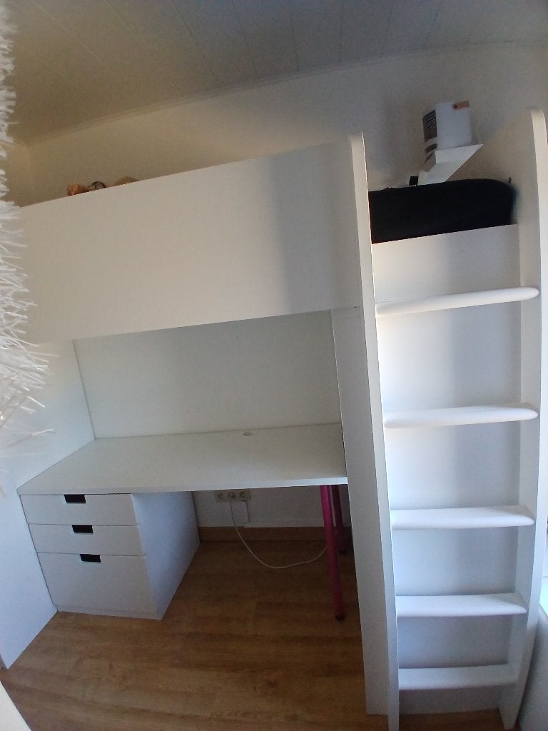 Hoogslaper bed 1persoon, Kinderen en Baby's, Ophalen, Gebruikt, Hoogslaper