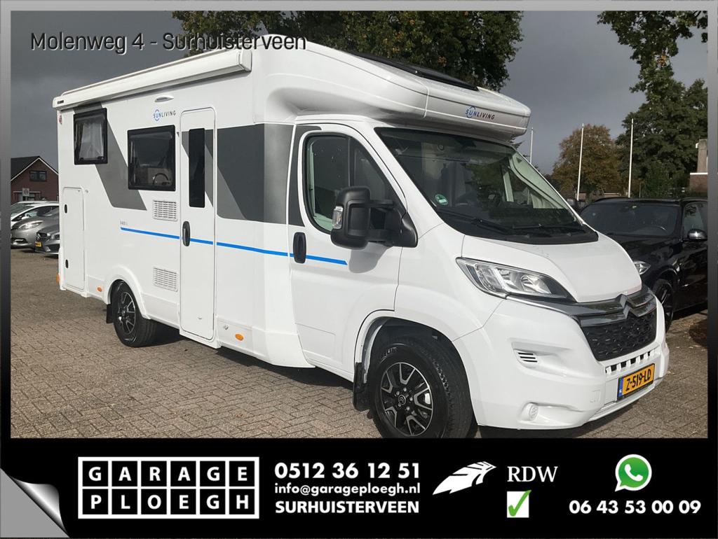 Sun Living S 65SL 2.2D 140PK Enkele bedden Trekhaak Zonnepan, Autres marques, Autobedrijf Ploegh, Entreprise, Semi-intégral