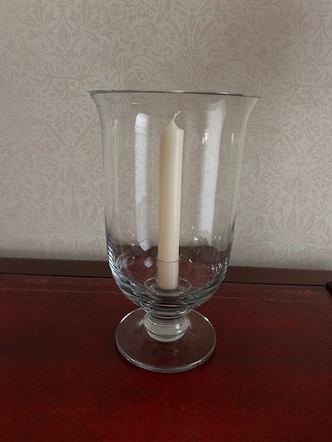 Vaas met kaars, Huis en Inrichting, Ophalen, Zo goed als nieuw, Glas, Kaars