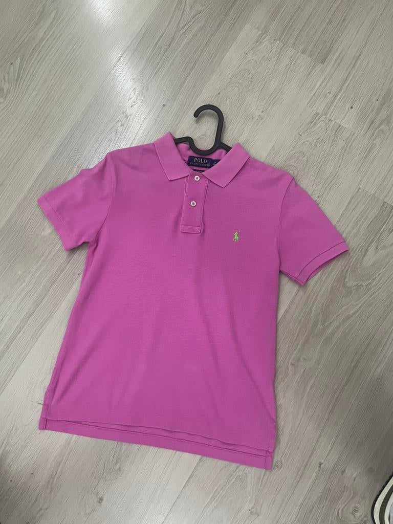 Ralph Lauren Polo – Slim Fit – Paars- kinder maat 10-12 jaar, Verzenden, Zo goed als nieuw, Overige maten, Paars