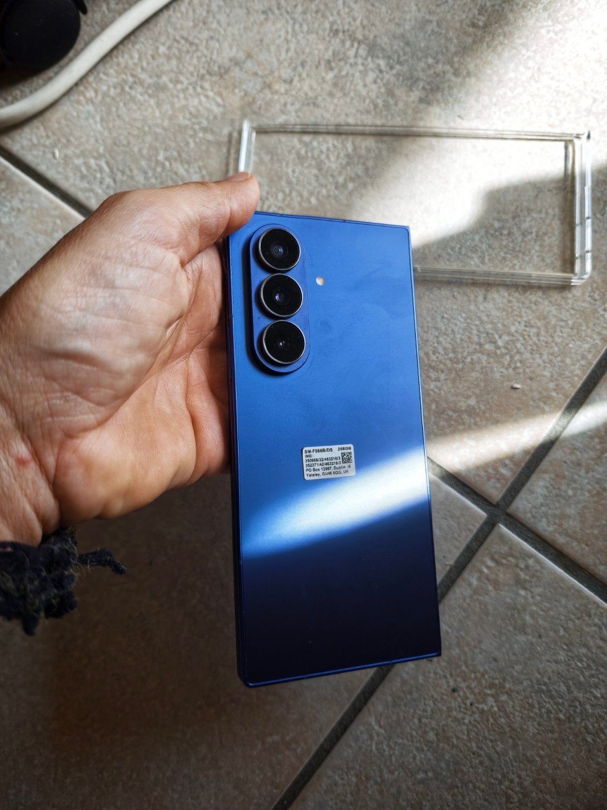 Samsung Z Fold 7 256Gb blauw Perfecte staat als nieuw, Ophalen, Blauw, Touchscreen, Nieuw