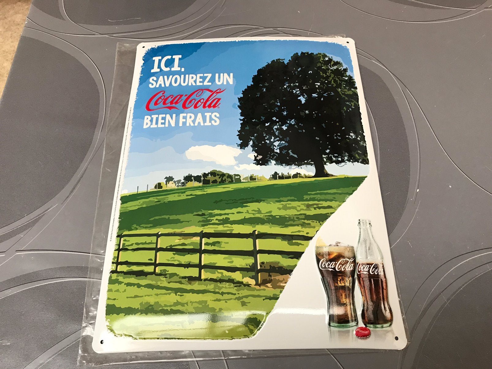 Panneau d'affichage en métal Coca-Cola, Enlèvement ou Envoi, Comme neuf, Panneau publicitaire