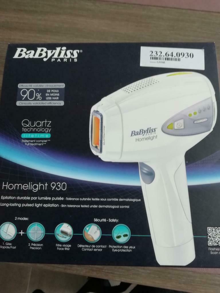 Appareil d'épilation Babyliss home light 930, Enlèvement ou Envoi, Comme neuf