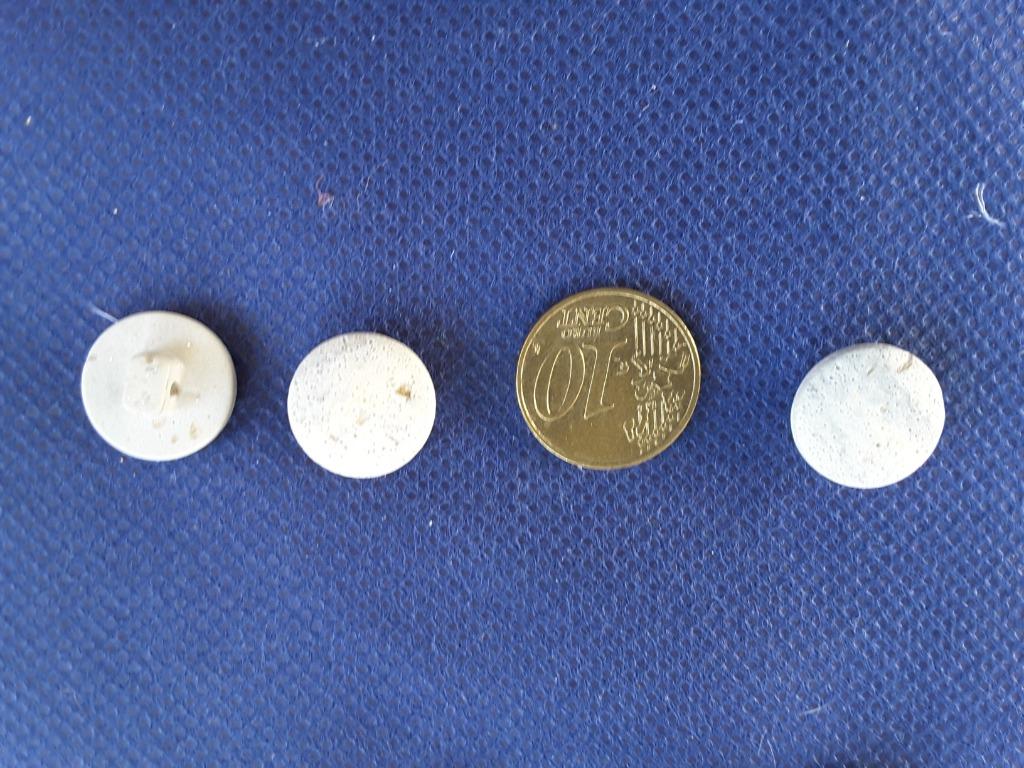 14 mm lichtgrijze ramage-knoppen met schacht B1413Q, Hobby en Vrije tijd, Naaien en Fournituren, Nieuw, Knoop of Knopen, Ophalen of Verzenden