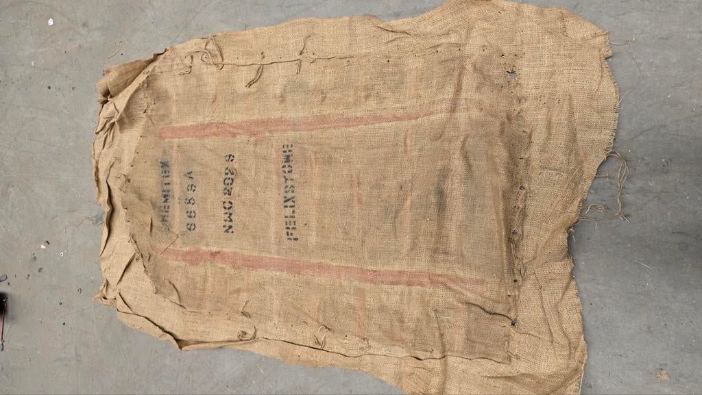 Jute zak stuk jute sint decoratie etalage bloempot lot, Ophalen of Verzenden