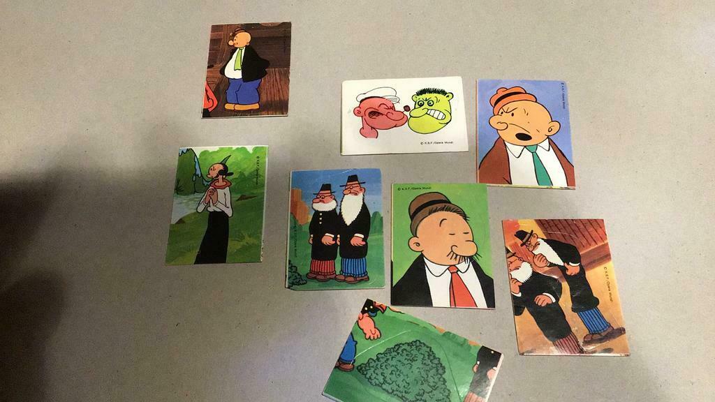 Autocollants Popeye (x5b), Enlèvement ou Envoi, Bande dessinée ou Dessin animé