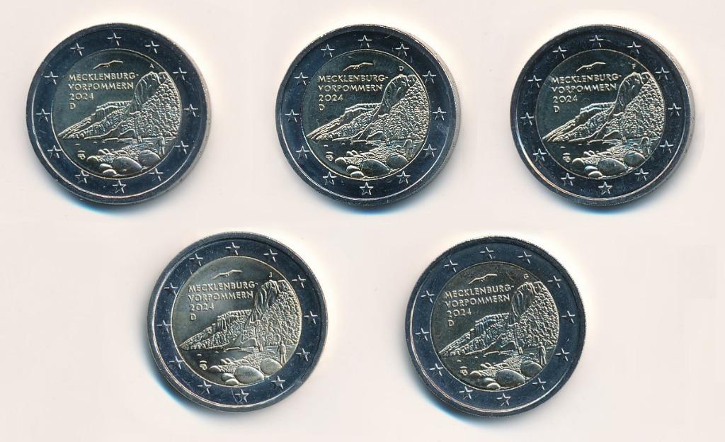 2 euros commémoratives Allemagne UNC, Enlèvement ou Envoi, Allemagne, 2 euros, Monnaie en vrac