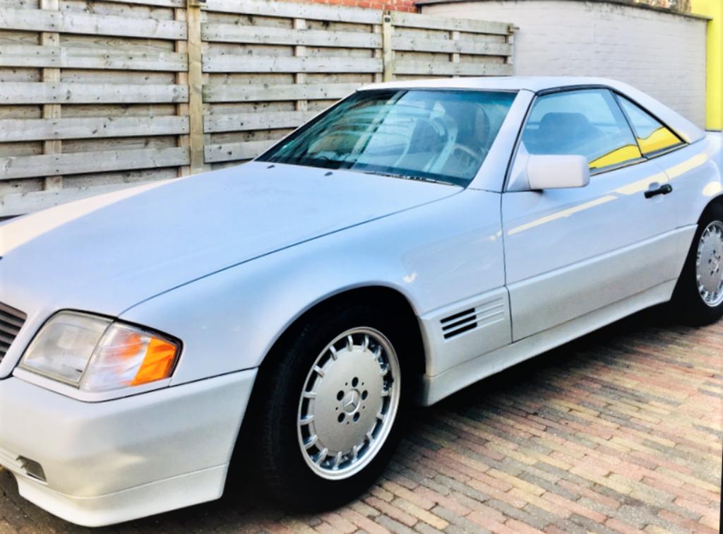 Mercedes SL 500 *Oldtimer*  GG SL Cars, Auto's, Mercedes-Benz, Automaat, 4 zetels, Cabriolet, Wit