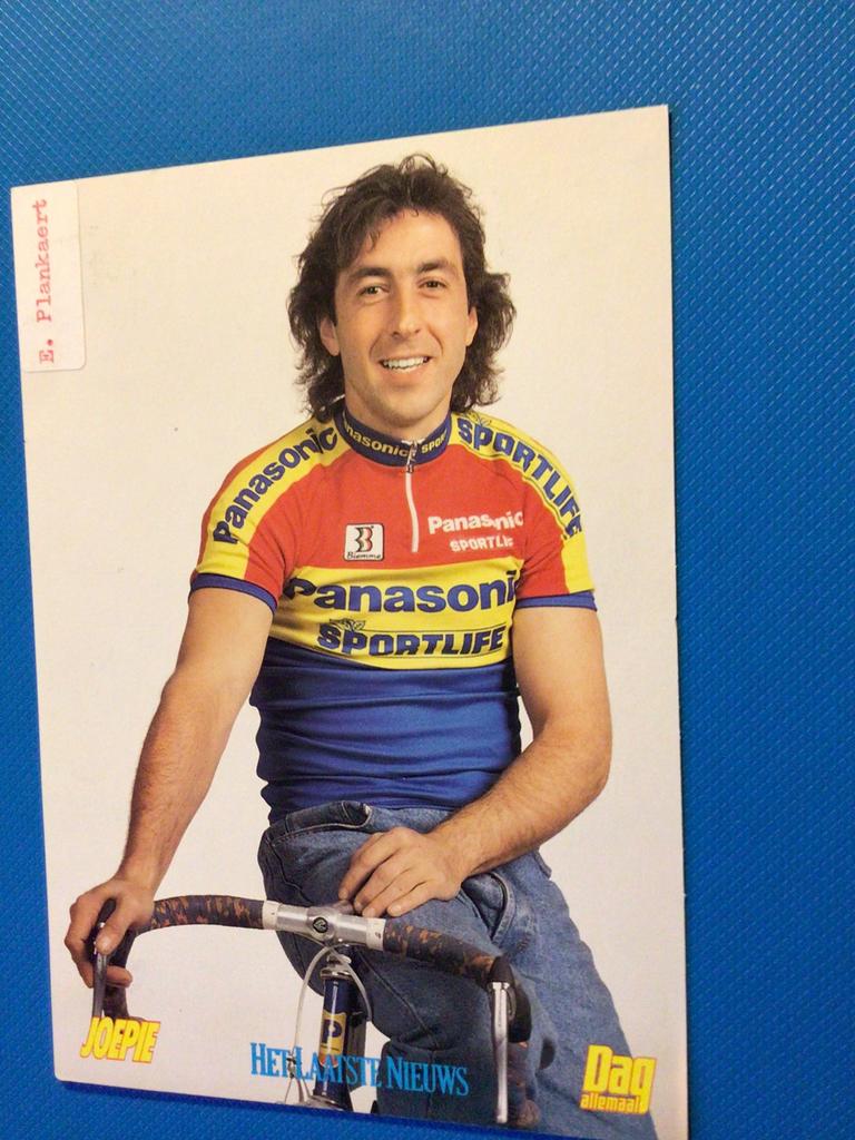 wielerkaart 1991 team panasonic  eddy planckaert, Envoi, Comme neuf