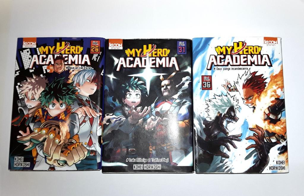 Manga My Hero Academia tome 26 31 & 36 unité, lot ou échange, Boeken, Strips | Comics, Gelezen, Japan (Manga), Ophalen