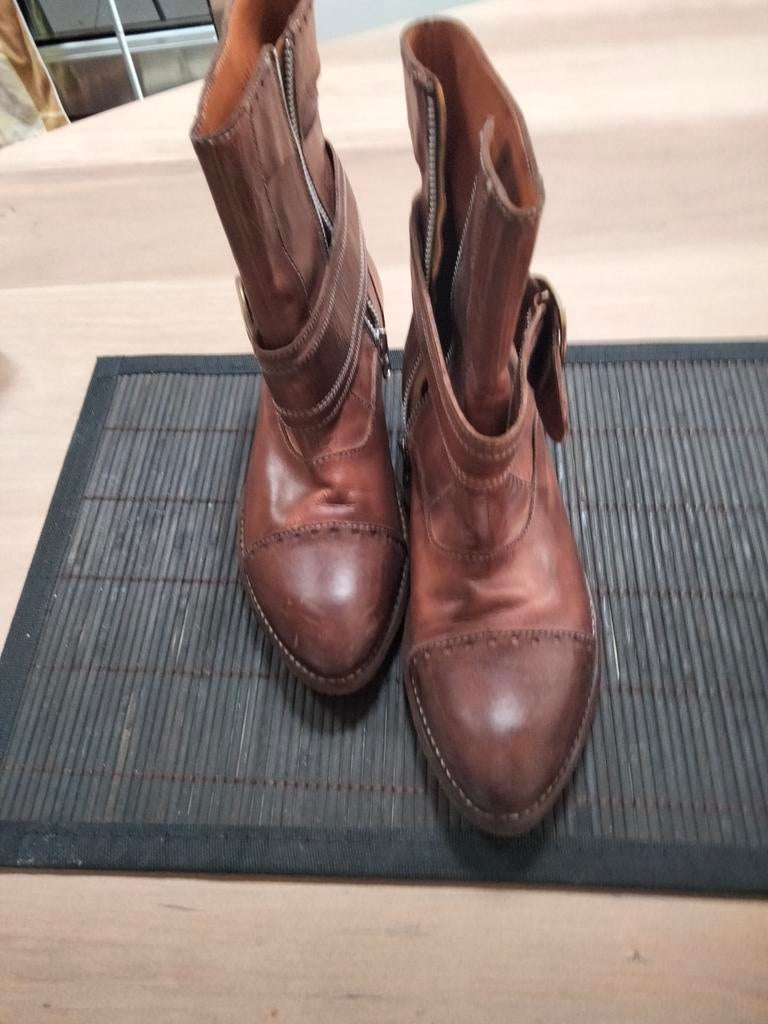 Laarsjes dames.Blackstone.bruin leder maat 38, Ophalen of Verzenden, Zo goed als nieuw, Bruin
