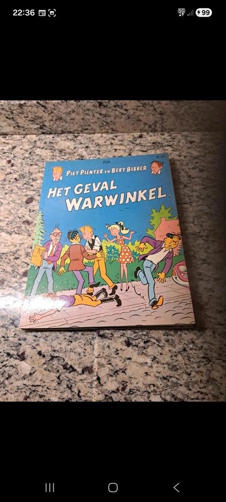 Strip piet pienter en bert bibber het geval warwinkel, Eén stripboek, Ophalen of Verzenden, Gelezen