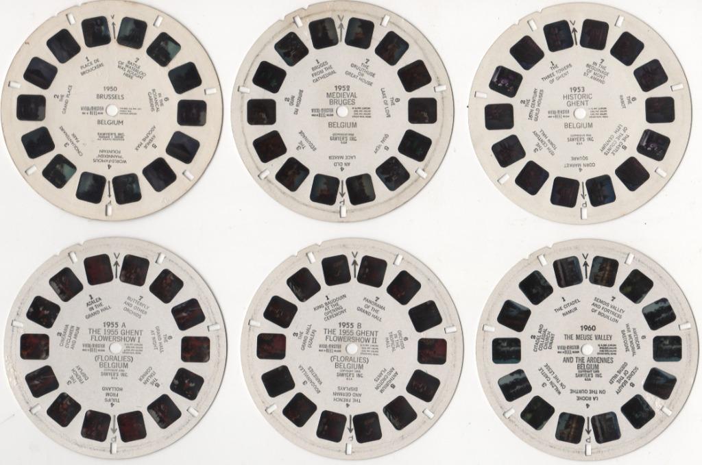 View-master Pack van 12 schijven België, Antiek en Kunst, Ophalen of Verzenden