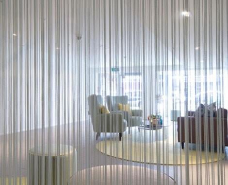 Nieuw DECORATIEF SPAGHETTI GORDIJN 2M OP 1M Zwart of Wit