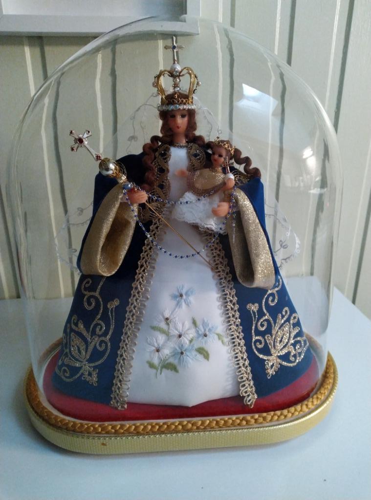 Madonna met kindje onder stolp, Ophalen of Verzenden