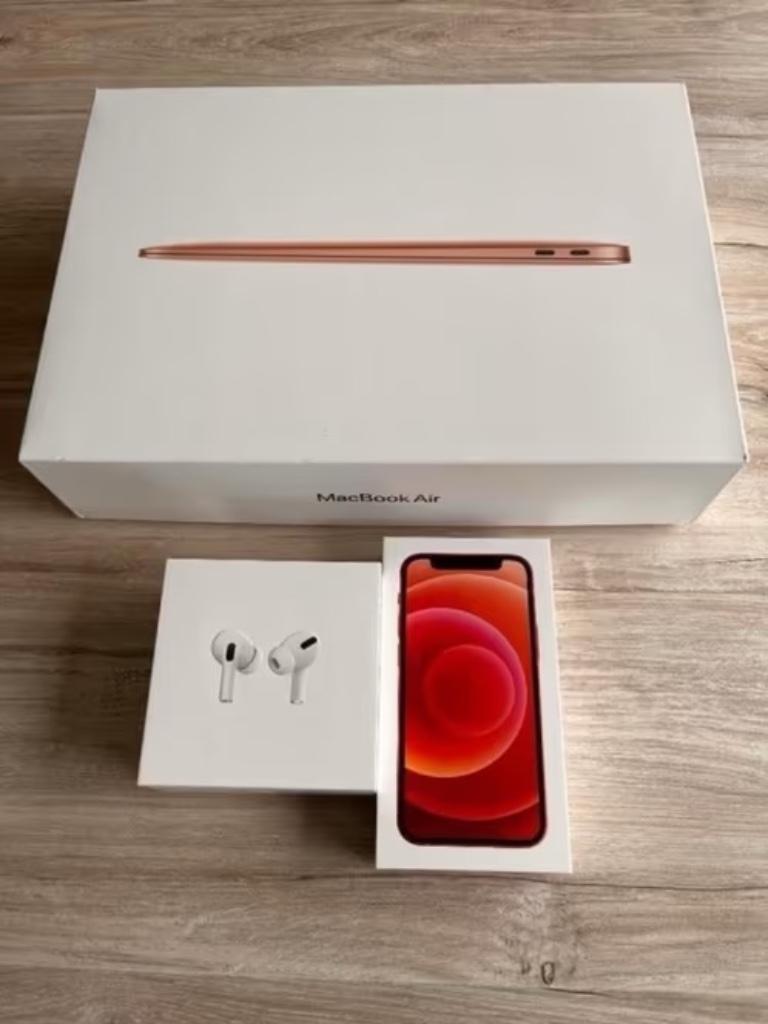 Apple originele dozen v MacBook Air, iPhone 12 en AirPods!, Enlèvement ou Envoi, Comme neuf, MacBook
