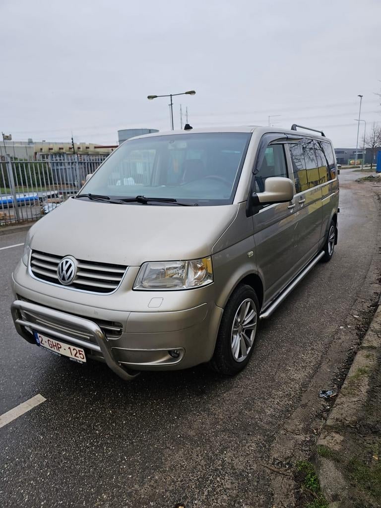 Volkswagen Transporter T5 Caravella 174pk!, Auto's, Stof, 4 cilinders, Schuifdeur, Beige