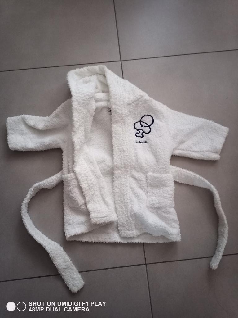 Badjas Bla bla bla, Kinderen en Baby's, Gebruikt, Jongetje of Meisje, Ophalen of Verzenden, Nacht- of Onderkleding